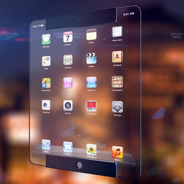Дизайнер Ricardo Luis Monteiro Afonso представил концепт прозрачного iPad