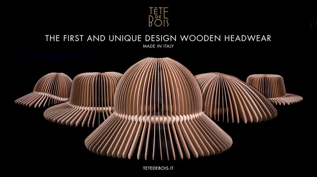 Итальянский дизайнер создал головные уборы из красного дерева