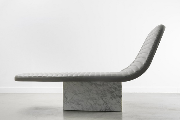 Мраморное кресло от Grégoire de Lafforest Leather & Marble Lounge