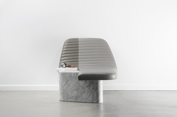 Мраморное кресло от Grégoire de Lafforest Leather & Marble Lounge