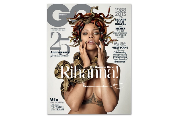 Рианна украсила обложку юбилейного выпуска журнала GQ