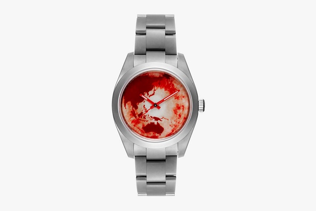Часы Marc Quinn x Bamford Watch Department Rolex Milgauss “Red Ocean Orbit”