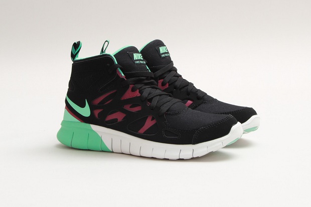 Nike Womens Free Run 2 Sneakerboot Black/Green Glow