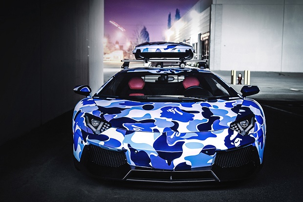 BAPE и Lamborghini представили совместную модель автомобиля Aventador
