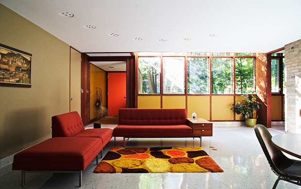 Дизайн интерьера частного дома Kirkpatricks от Джорджа Нельсона