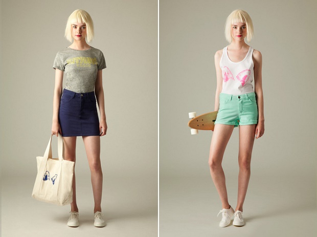 Лукбук коллекции одежды марки Kitsune Tee Весна/Лето 2014