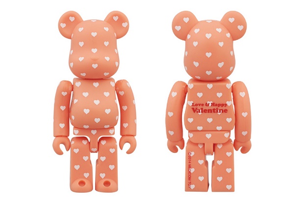 Дизайнерская виниловая фигурка Medicom Toy 2014 Valentine’s Day 100% Bearbrick
