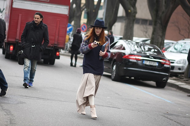 Уличный стиль: Неделя моды в Милане Осень/Зима 2014. Часть III