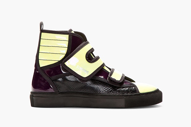 Кеды Raf Simons Purple/Green High-Top Sneaker – эксклюзив для магазина SSENSE