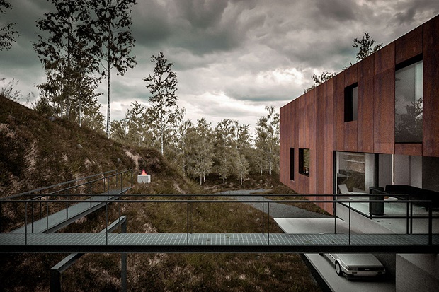 Загородный дом фотографа от Hyde Architects
