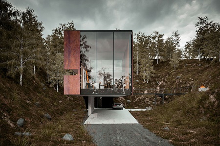 Загородный дом фотографа от Hyde Architects