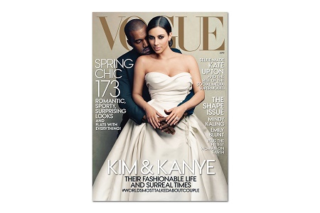 Канье Уэст и Ким Кардашьян на обложке американского Vogue