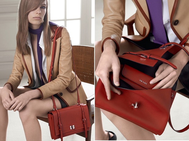 Лекси Болинг в предосенней рекламной кампании Prada 2014