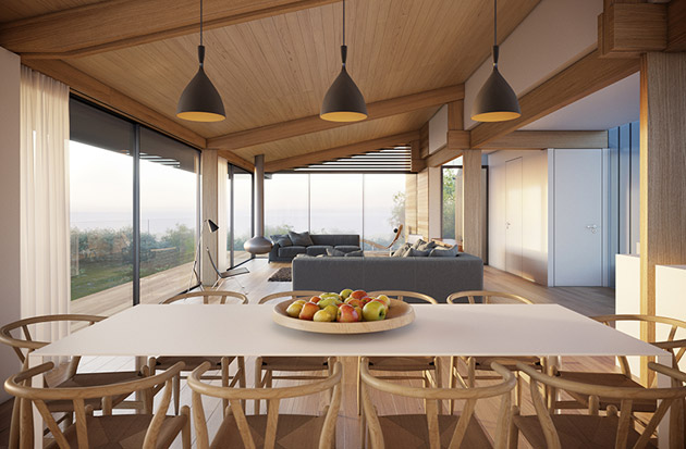 Современный двухэтажный частный дом Silver от студии Hyde & Hyde Architects