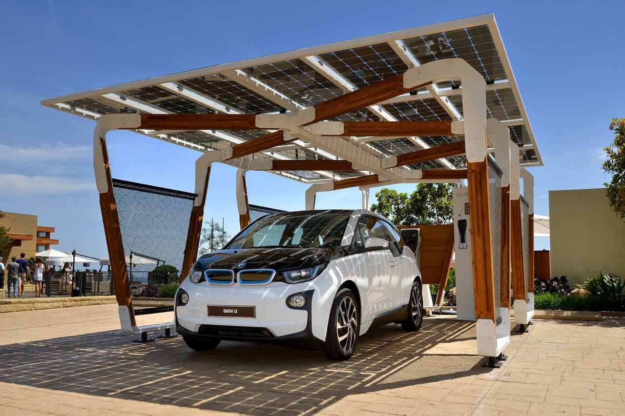 BMW представляет концепцию навеса с солнечными батареями