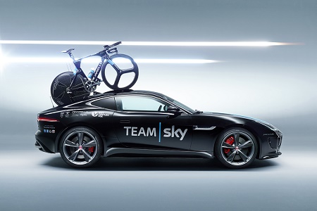 Jaguar подготовил F-Type для велогонки «Тур де Франс»