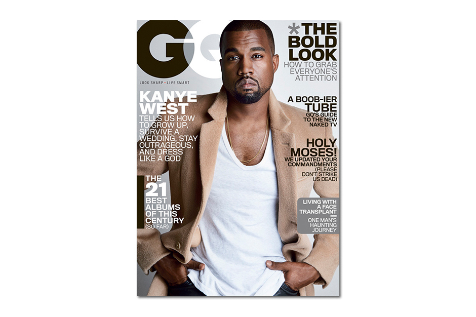 Канье Уэст на обложке журнала GQ Август 2014