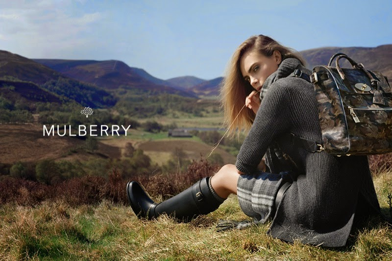 Кара Делевинь в рекламной кампании Mulberry Осень/Зима 2014