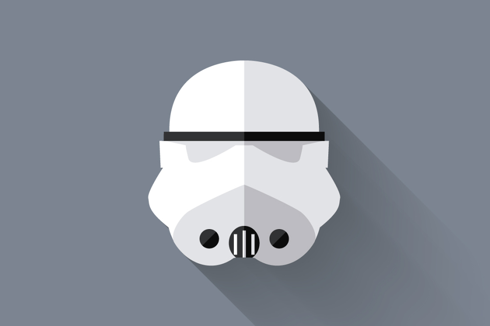 Новые  плоские иконки по вселенной ‘Star Wars’