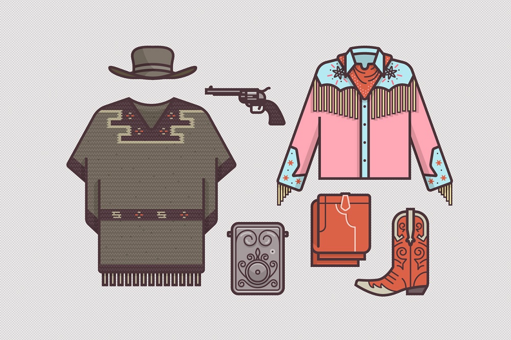 Ryan Putnam нарисовал иллюстрации одежды героев из известных фильмов