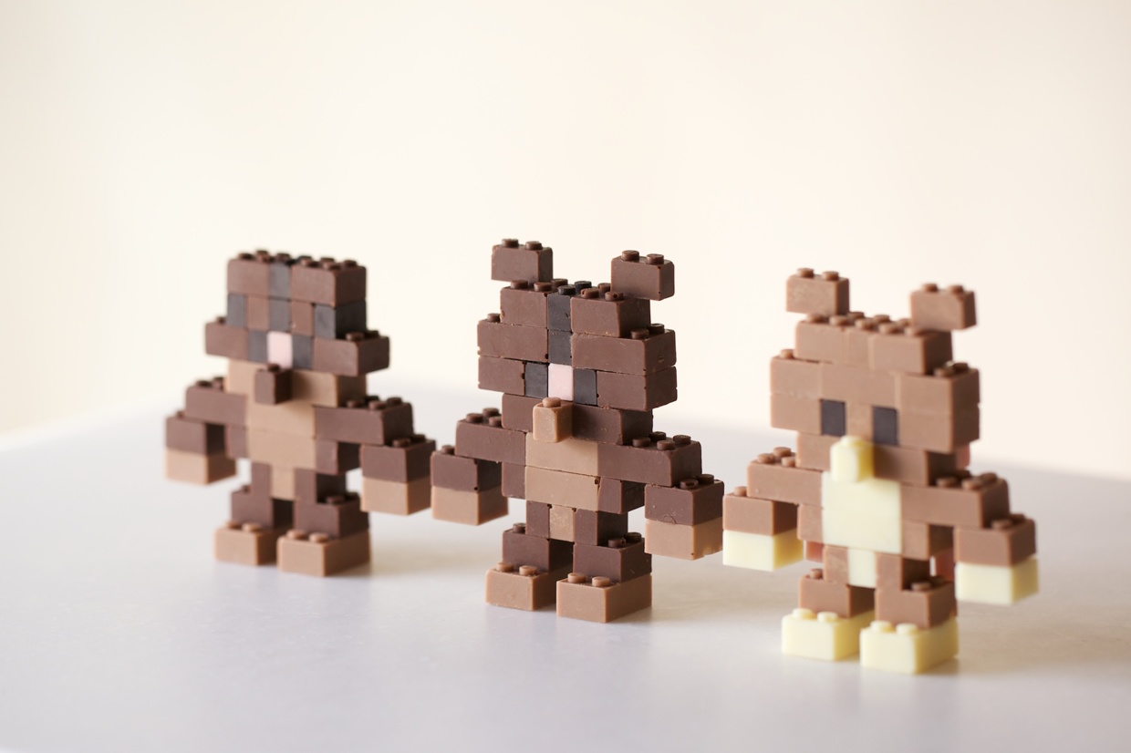 Японский дизайнер сделал LEGO из шоколада