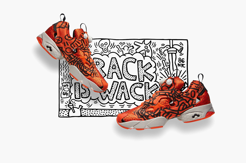 Reebok pump store keith haring