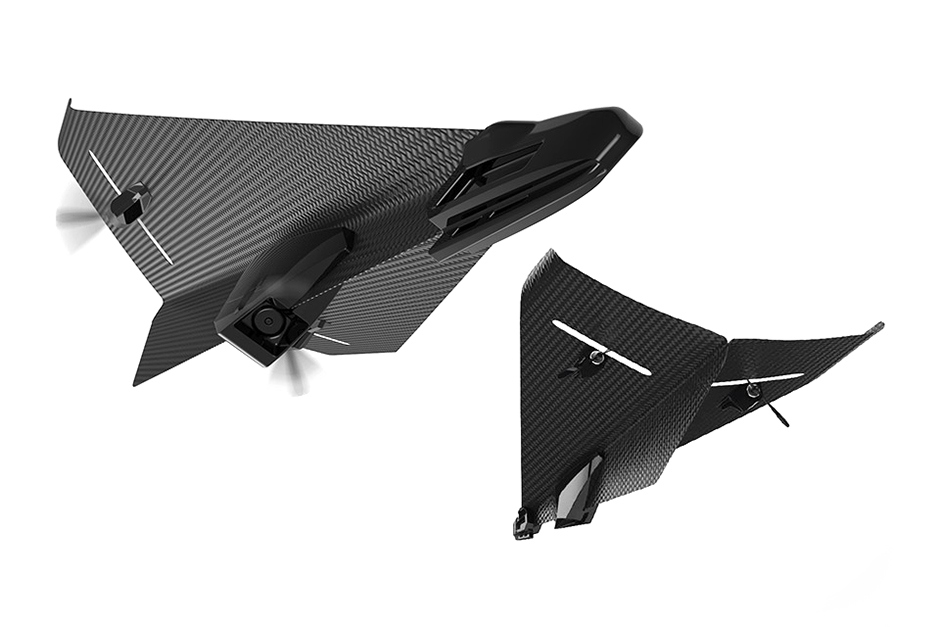Carbon Flyer – дрон из карбона, похожий на бумажный самолётик