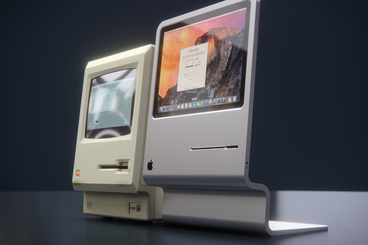 Концепт iMac, созданный студией CURVED/lab