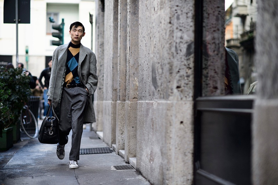 Уличный стиль: Неделя мужской моды в Милане Осень/Зима 2015. Часть II