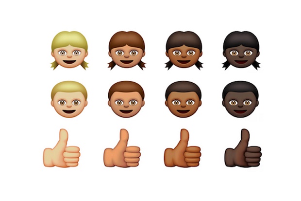 Apple представила виртуальную клавиатуру Emoji с разными цветами кожи