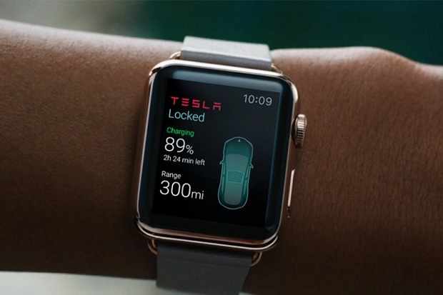 Приложение для управления Tesla c Apple Watch