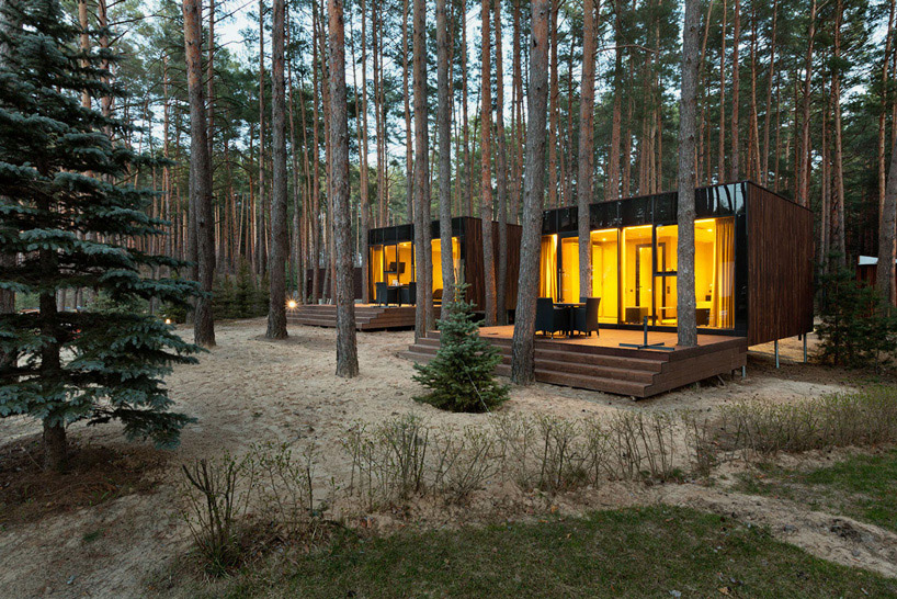 Деревянные коттеджи в украинском лесу от YOD Design Lab