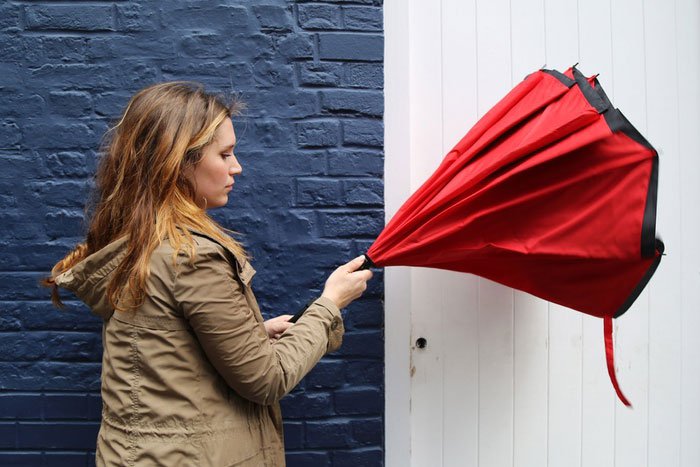 KAZbrella — инновационный «зонт-наоборот»