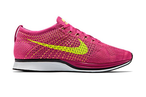 Nike Flyknit Racer Fireberry Pink Flash Volt PEROU