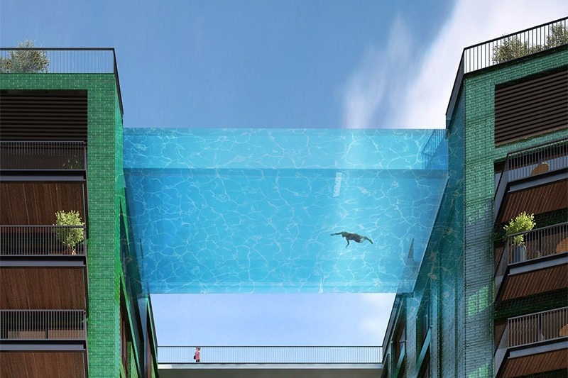 В Лондоне построят прозрачный бассейн между двух домов