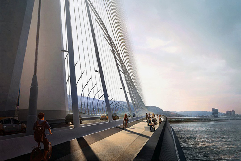 Zaha Hadid Architects представляет асимметричный мост для Тайбэя