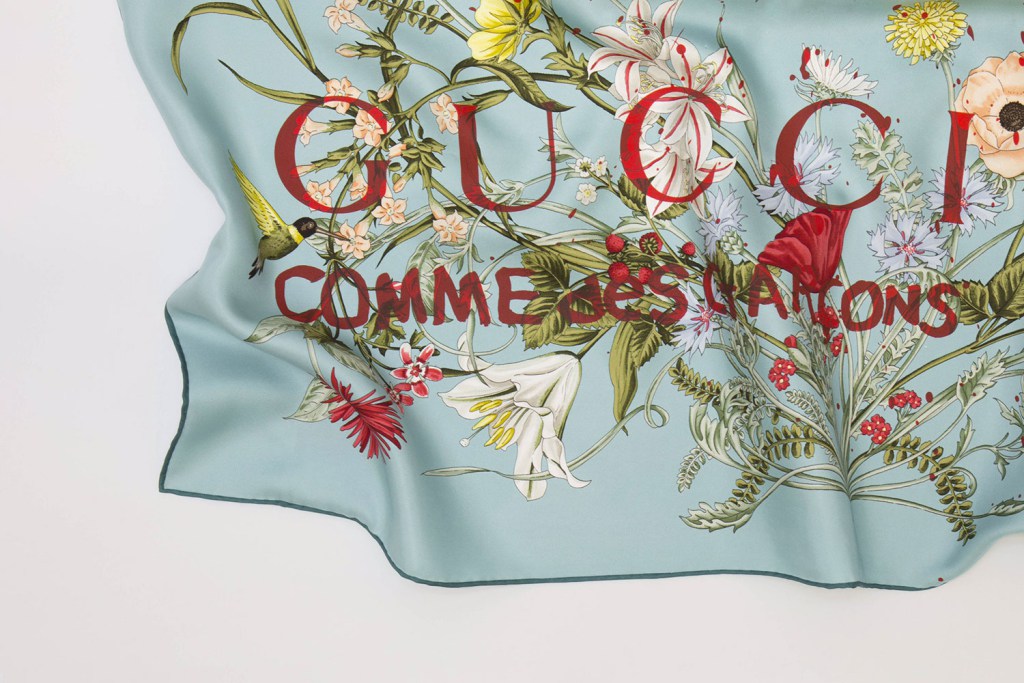 Коллекция платков от Gucci и COMME des GARÇONS