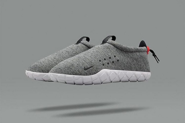 Кроссовки NikeLab Sleek Grey Air Moc Fleece