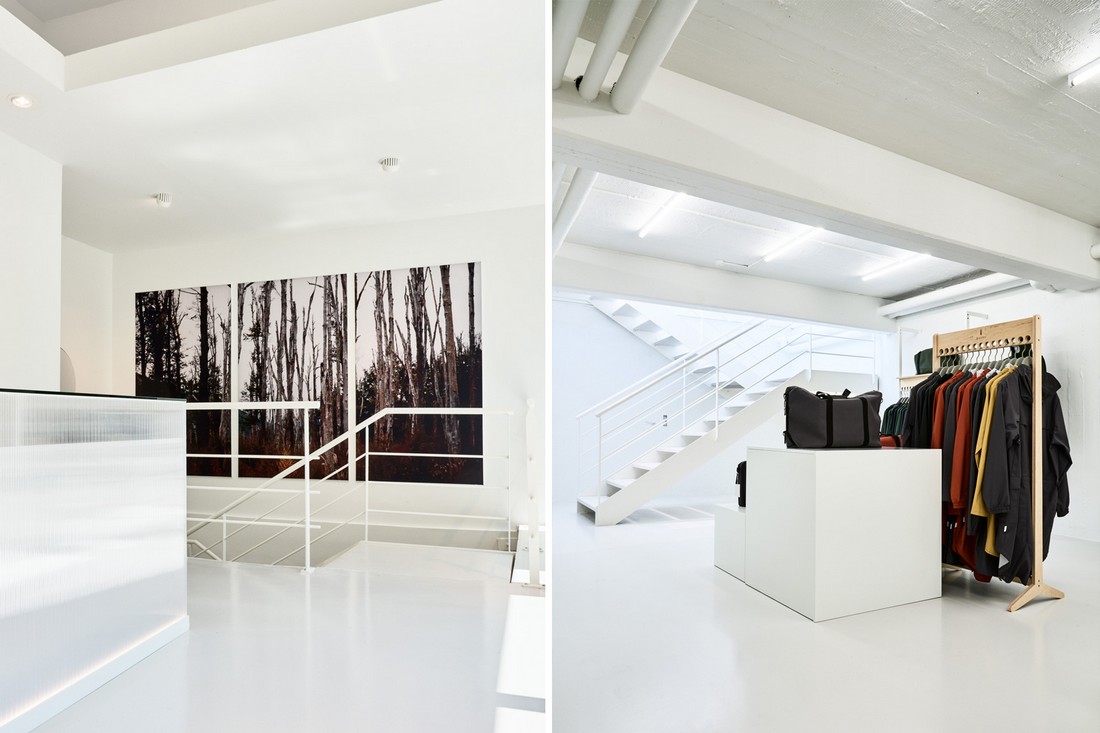 RAINS Concept Store в Орхусе, датский вариант их ультра-чистой эстетики