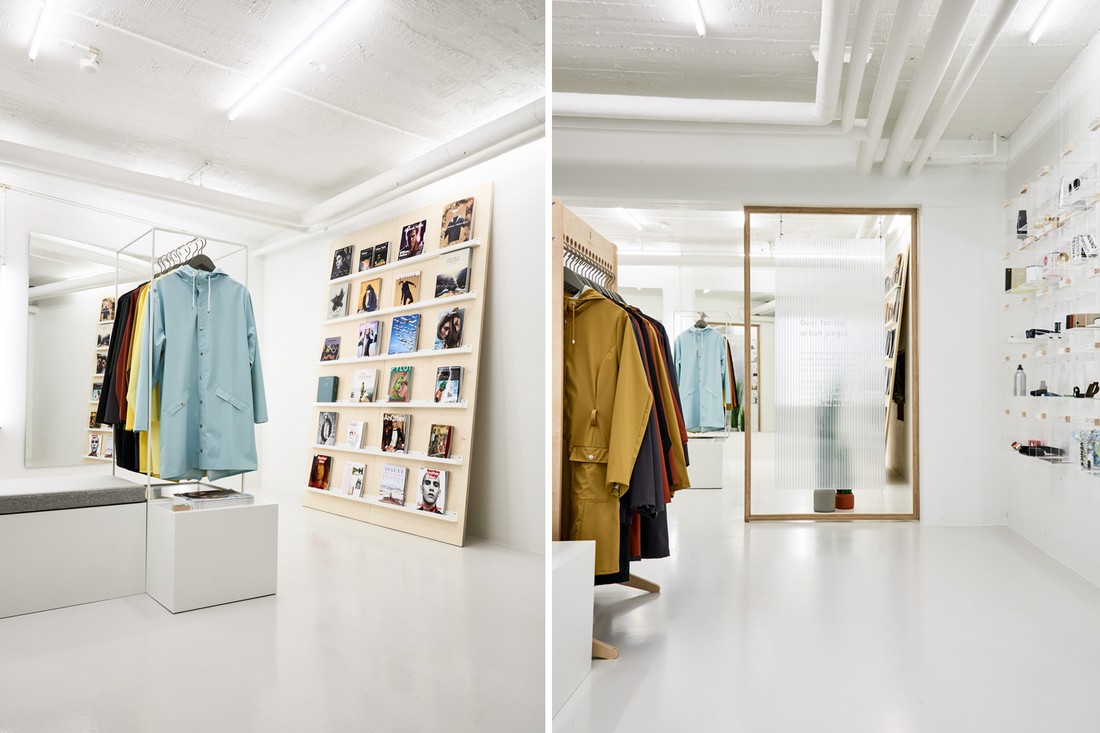 RAINS Concept Store в Орхусе, датский вариант их ультра-чистой эстетики