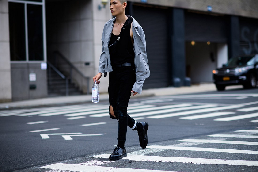 Новые образы мужской уличной моды с недели моды в Нью-Йорке