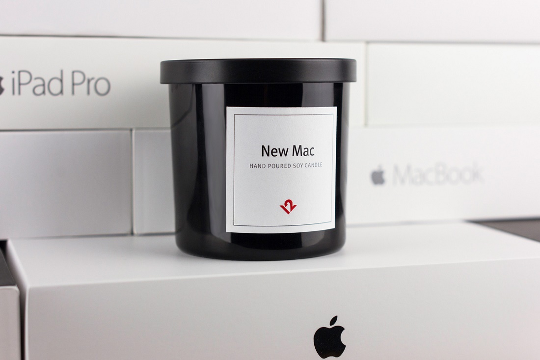 Свеча с ароматом новой техники Apple