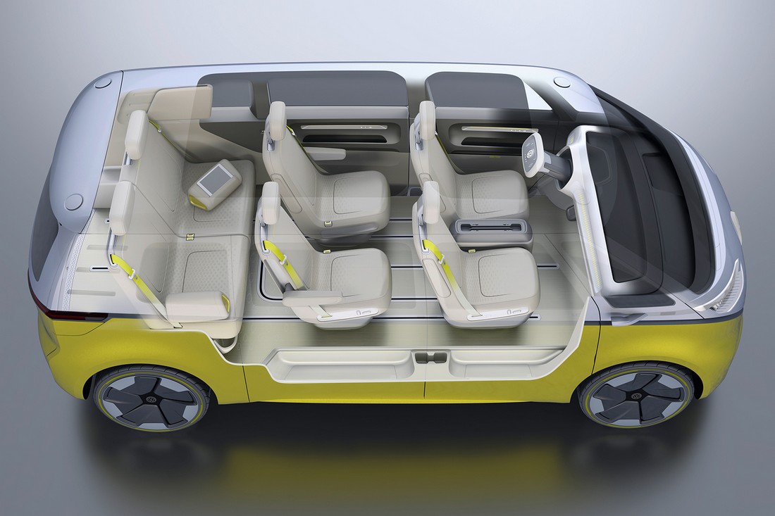 Volkswagen представил электро-минивэн I.D. Buzz с автопилотом