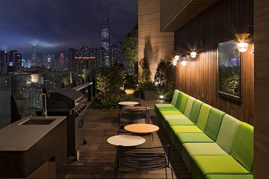 Концепт нового парка на крыше многоэтажки в Гонконге