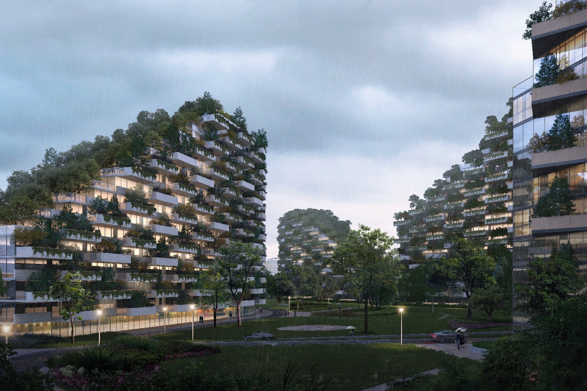 Первый в мире вертикальный лесной город начинает строиться в Китае